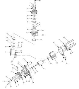 Pump Assembly Parts Diagram and Parts List for HL540210  Campbell Hausfeld Compressor